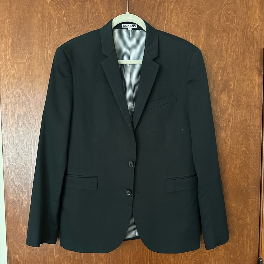 Men’s Black Suit Jacket - 40R, Slim Fit